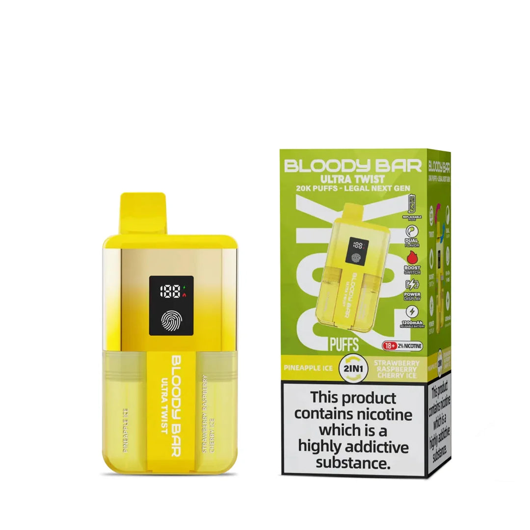 bloody bar ultra twist 20k puff prefilled pod kit