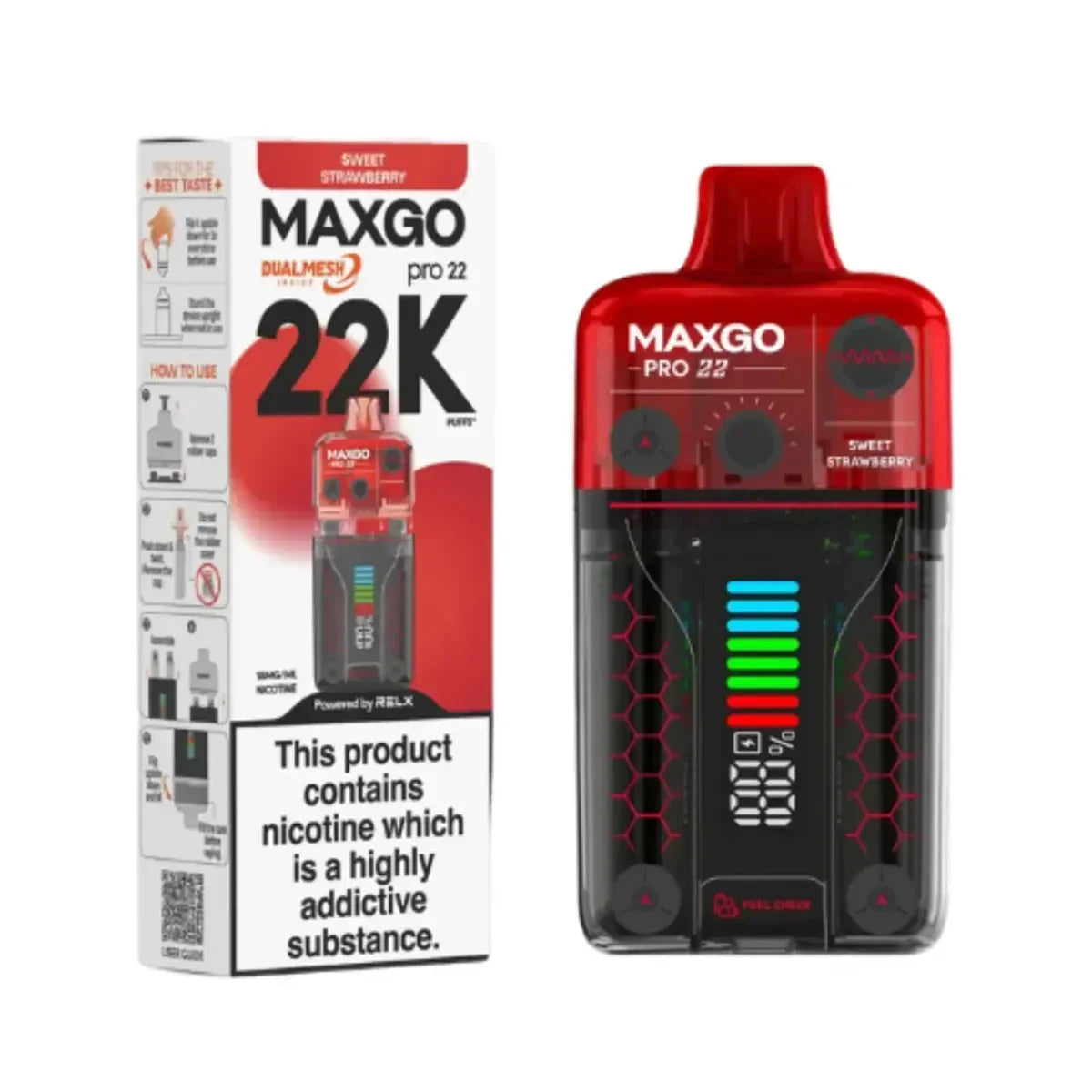 Relx MaxGo Pro 22k Puff Disposable Vape