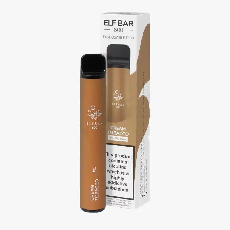 Elf-Bar-600-Puff-Disposable-Vape-Cream-Tobacco