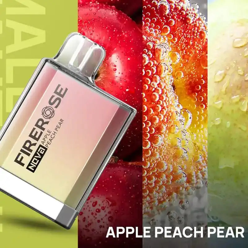 Firerose-Nova-600-Puffs-Box-of-10-Apple-Peach-Bar