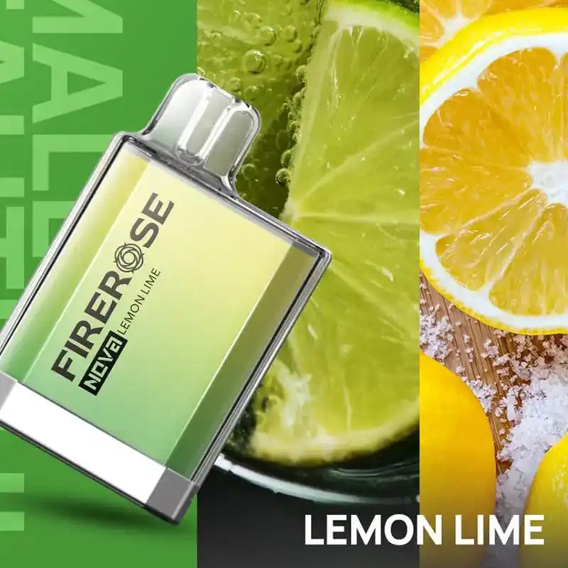Firerose-Nova-600-Puffs-Box-of-10-Lemon-Lime