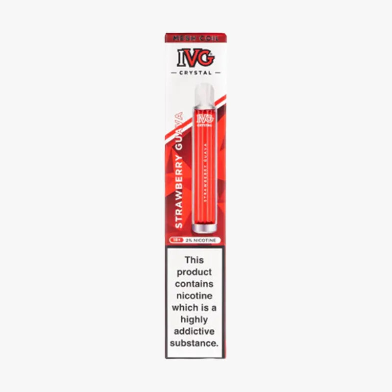 IVG Bar Crystal 600 Disposable Vape Stawberry Guava