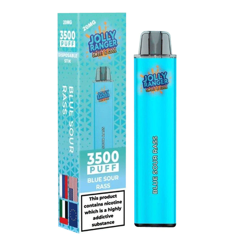 Blue Sour Rass Jolly Ranger 3500 Puff Disposable Vape