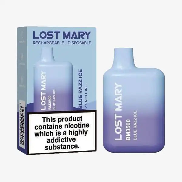 Lost Mary Blue Razz Cherry 3500 Puffs Disposable Pod