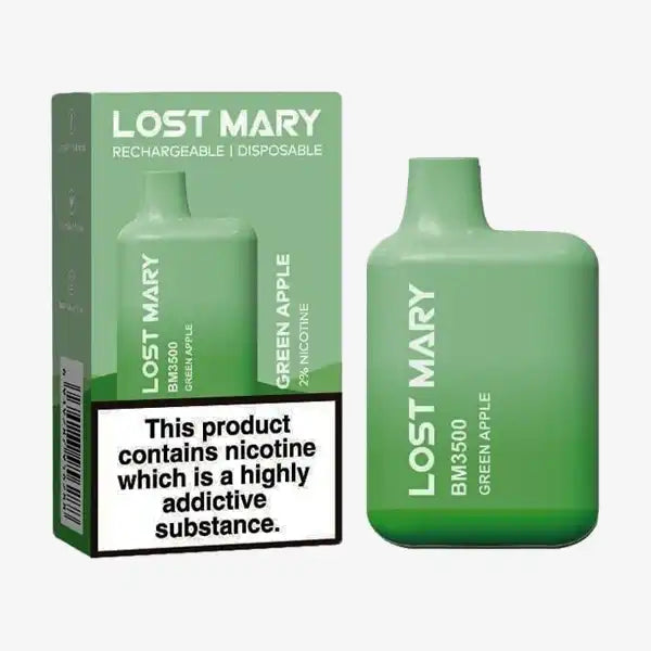 Lost Mary Green Apple 3500 Puffs Disposable Pod