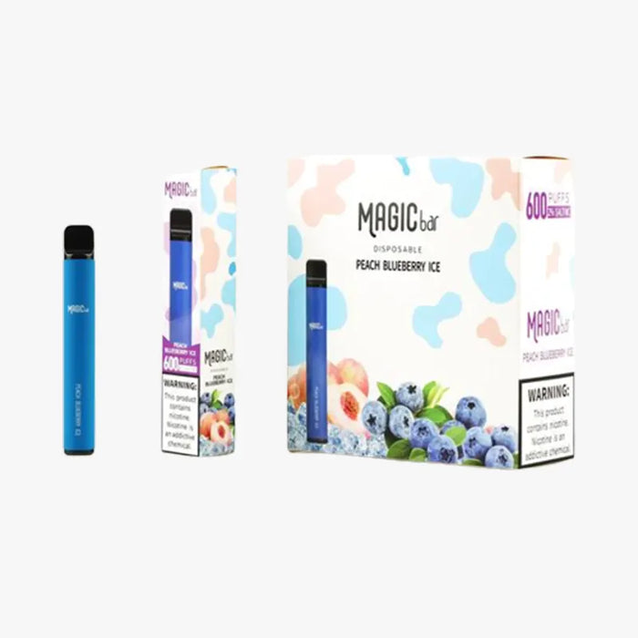 Magic Bar 600 Puffs Disposable Vape Device Peach Blueberry Ice