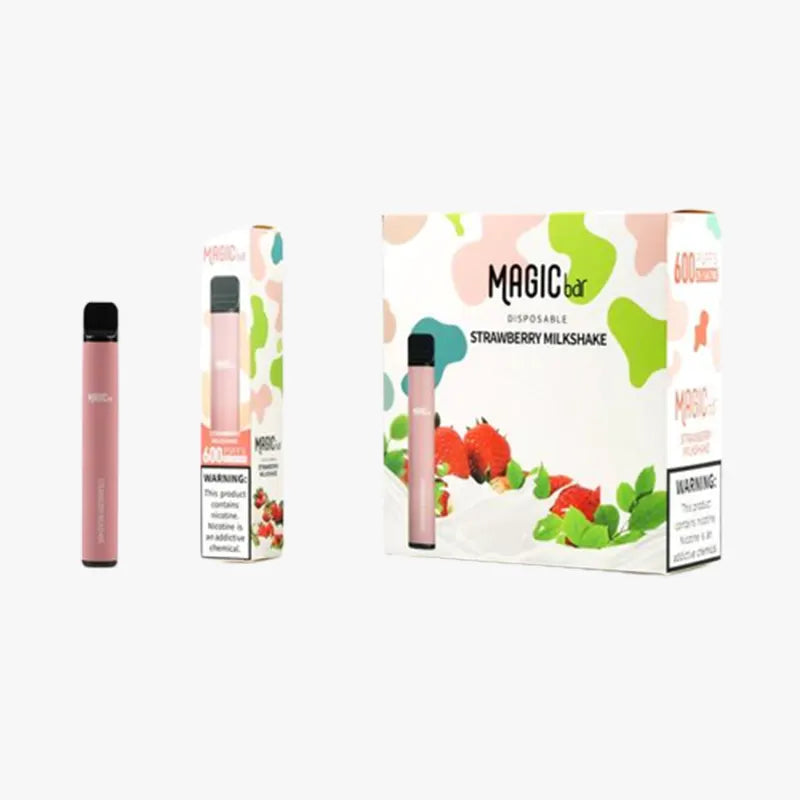 Magic Bar 600 Puffs Disposable Vape Device Stawberry Milkshake