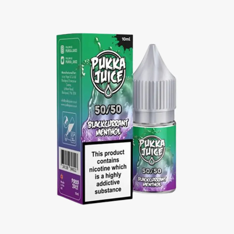Pukka Juice 10ml E-liquid Blackcurrant Menthol