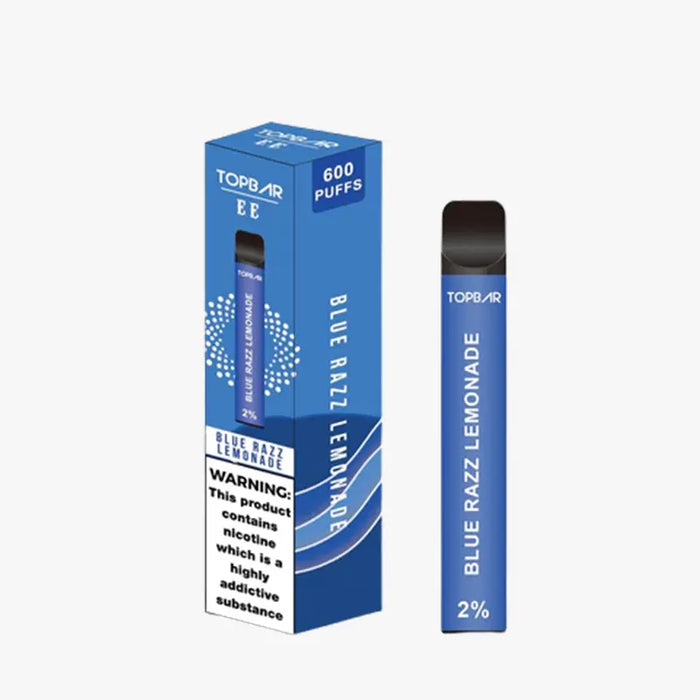 Top Bar 600 Puffs Disposable Vape Blue Razz Lemonade