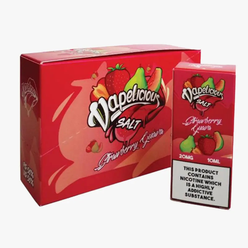 Vapelicious Nic Salt 10ml Bottle Stawberry Guava